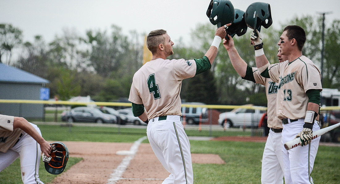 Devon Fisk cracked a three run home run on Friday, leading the Dragons with three runs batted in.