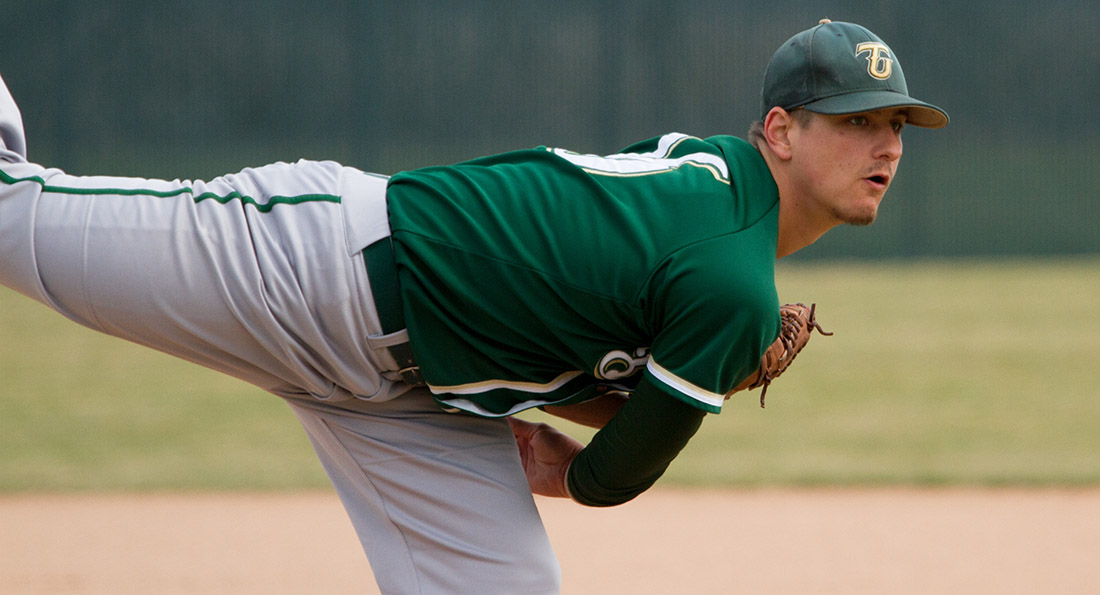 Tiffin starting pitcher, Marc Deitsch, punched out six Eagles in eight innings of work en route to a 9-1 Tiffin win.