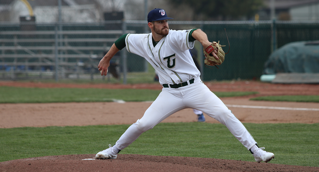 Michael Boswell won game three of the series with his fourth win of the season, tallying nine strikeouts.