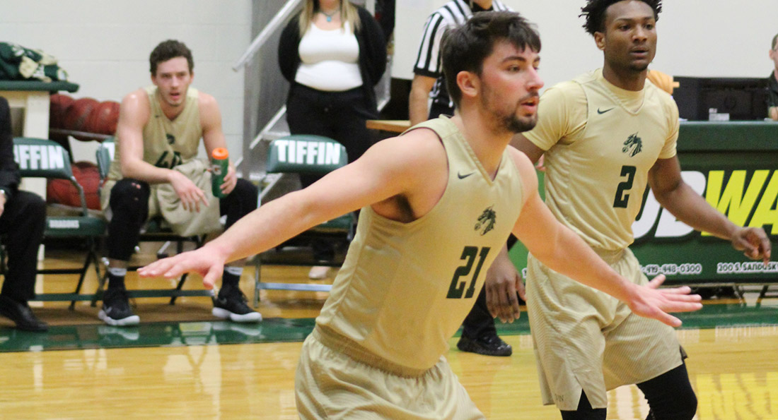 Austin Adams posted a double-double with 16 points and 10 boards in Tiffin's 92-81 loss on Thursday night.