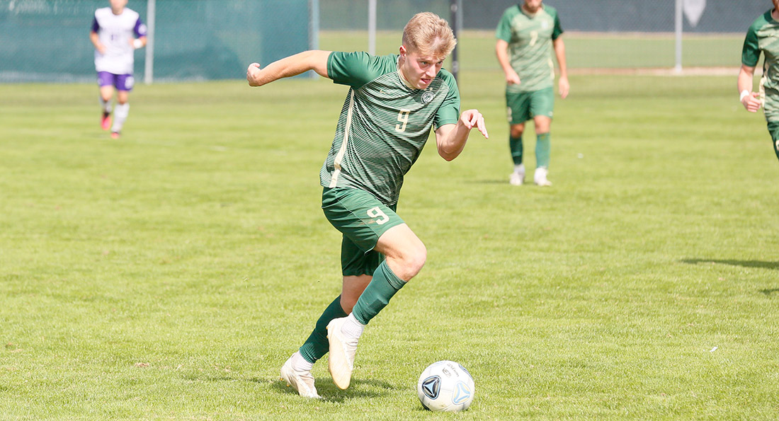 Joel Daly had two goals against Kentucky Wesleyan. (Photo by Gibson Sisson)