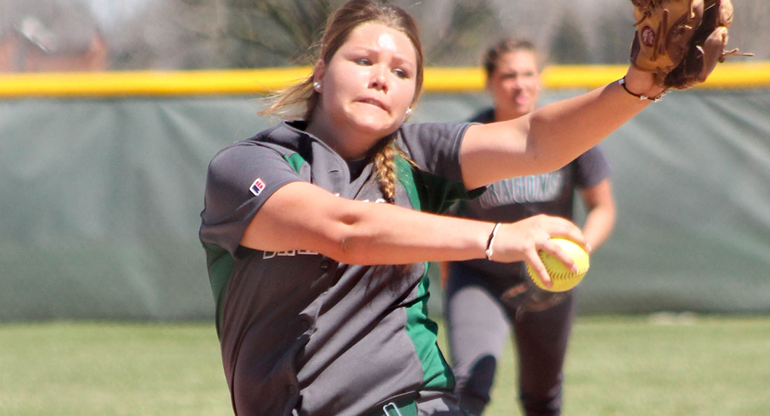 Tiffany Snell tossed a complete game against Mount Olive on Saturday, striking out four while not walking a batter.