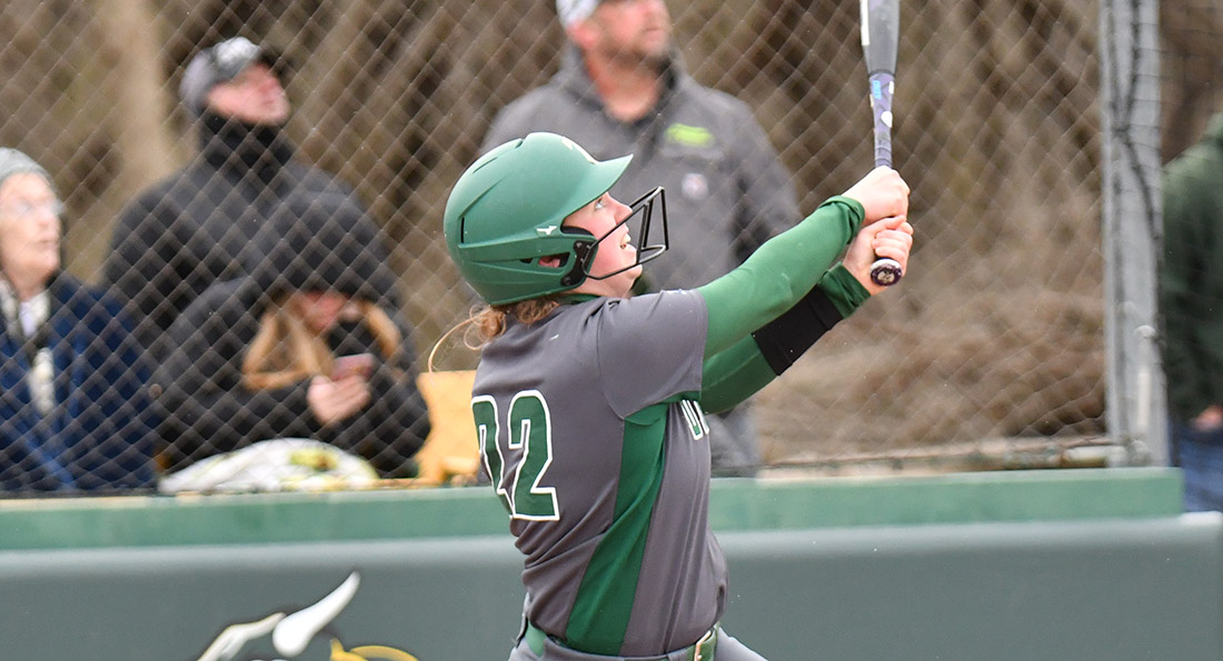 Maddie Legg was one of three Dragons to hit bombs in the doubleheader with Trevecca Nazarene.