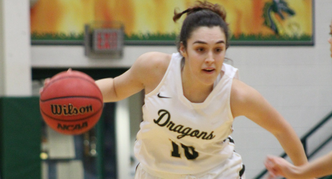 Aida Santana Martin led Tiffin in rebounding with a half a dozen in the Dragons 66-59 loss to Wayne State.