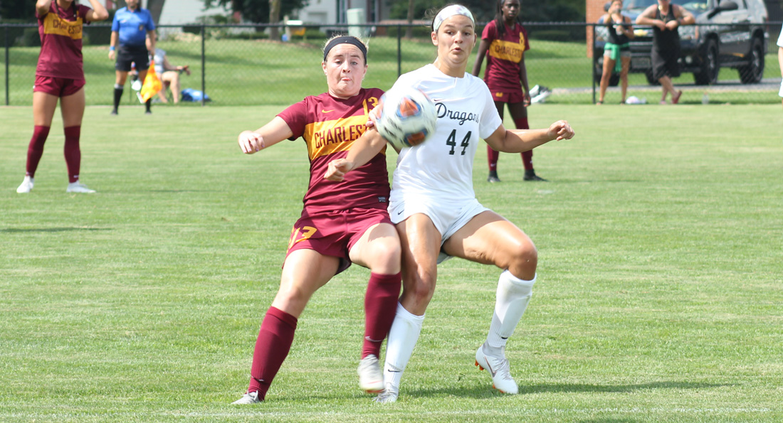Valerie Brown accounted for one of Tiffin's two goals in the 3-2 loss to Charleston.