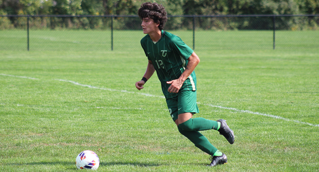 Thierry Van Den Berg scored one goal in the 4-0 win over Northwood. (Photo by Kylie Chaney)