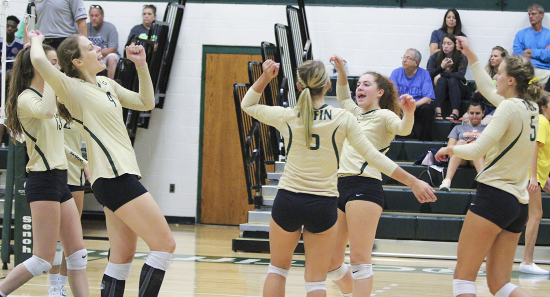 Dragons Outlast Griffins in Five Sets to Close Tiffin/Findlay Tournament