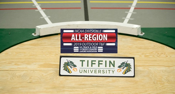 Tiffin University landed 12 All Region honorees over 10 events.