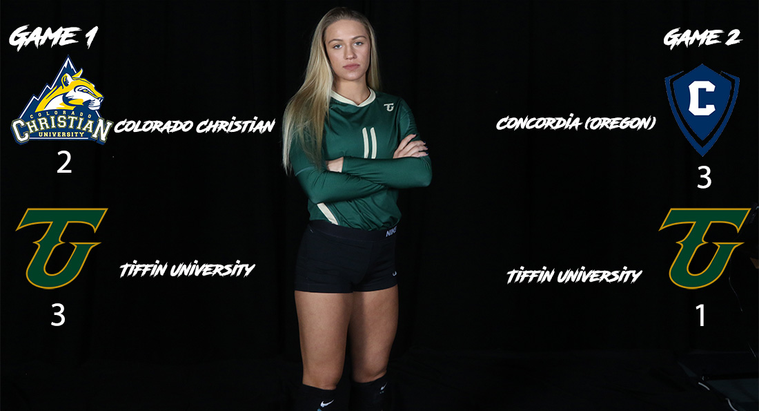 Kyley Keene posted 20 kills over the course of Tiffin's two matches on Thursday.