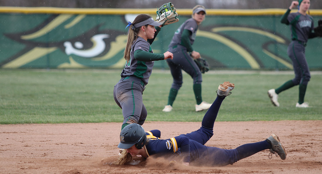 Tiffin University fell in a pair of games to Cedarville 3-2 and 3-0.