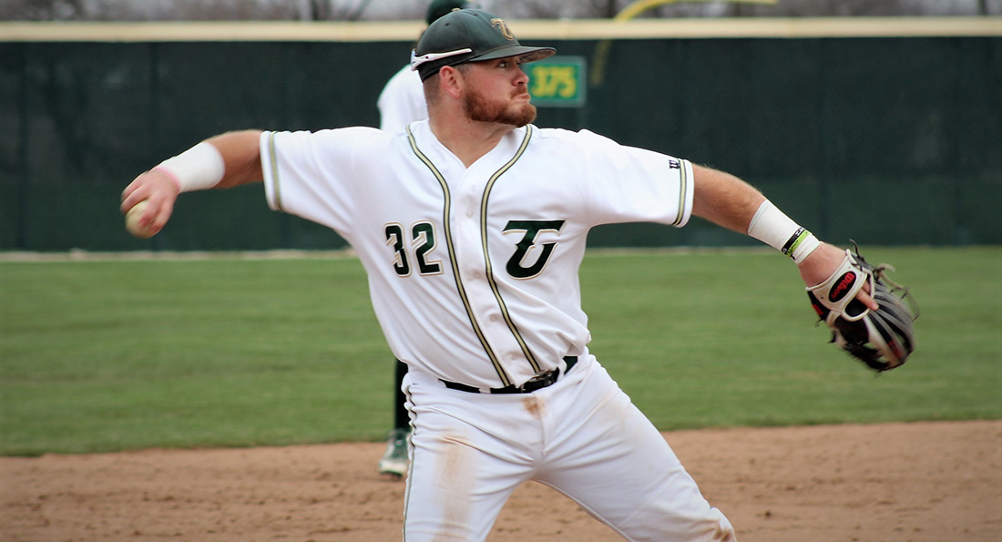 Jack Dennis pushed the Dragons over the top in game two, delivering a bases loaded double.