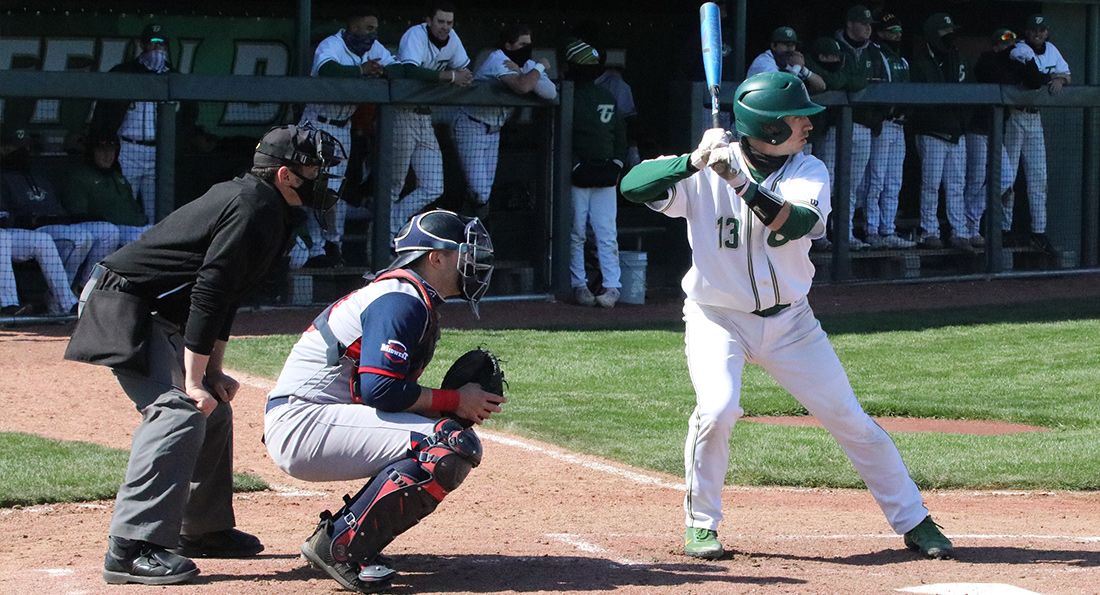 Griffin Stevens batting helped the Dragons take game two of the doubleheader against Malone.