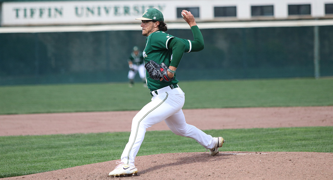Gunnar Boehm tallied eight strikeouts in the game against Wayne State.