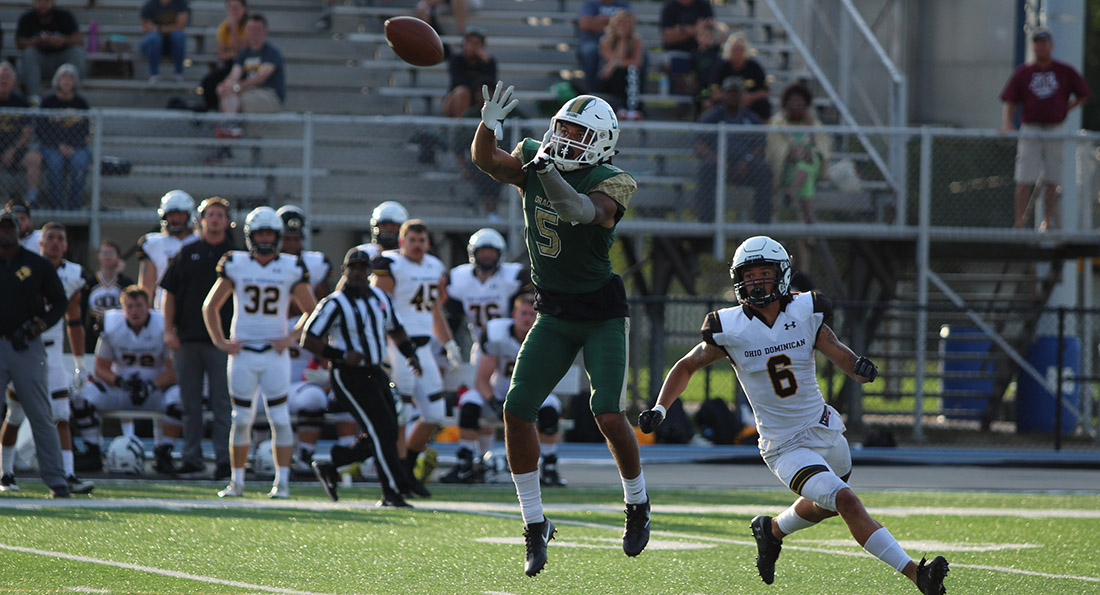 Devin Butler had 56 yards receiving as the Dragons came from behind to beat Ohio Dominican 41-31.