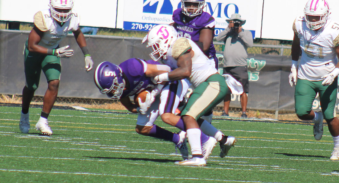 Tiffin University's defense had 4 sacks in a big 56-9 win over the Panthers.