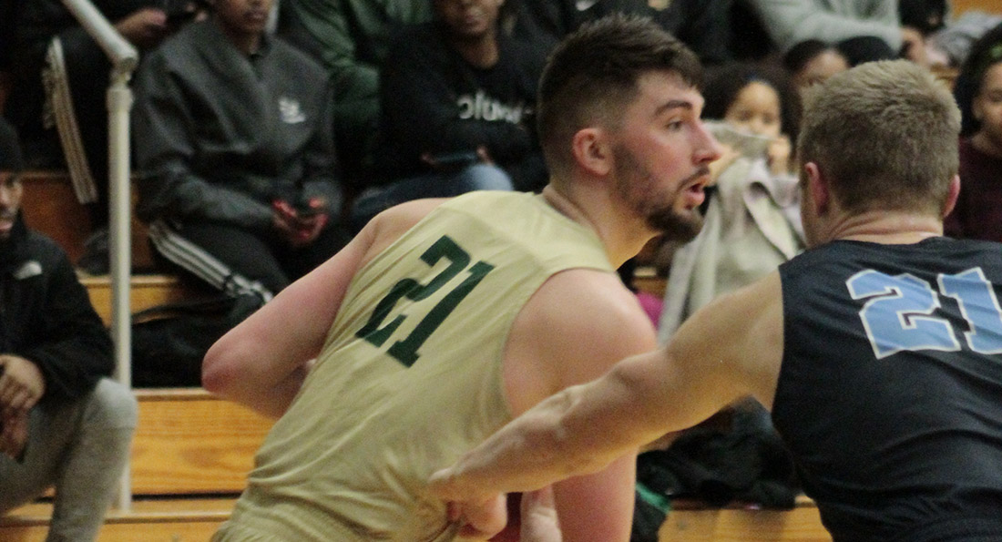 Austin Adams recorded a double-double with 14 points and 12 boards in Tiffin's 85-75 overtime loss.