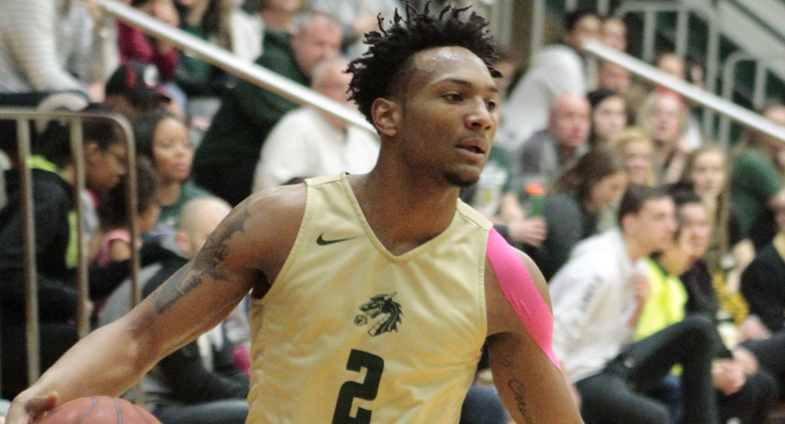 Terrell Mabins scored 19 points on 6 of 13 shooting from the field in Tiffin's overtime loss to Saginaw Valley State.