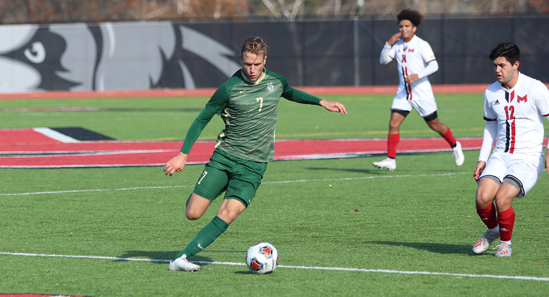 Leo Hasenstab and the Dragons fell to Maryville 1-0 in the Second Round of the NCAA playoffs.