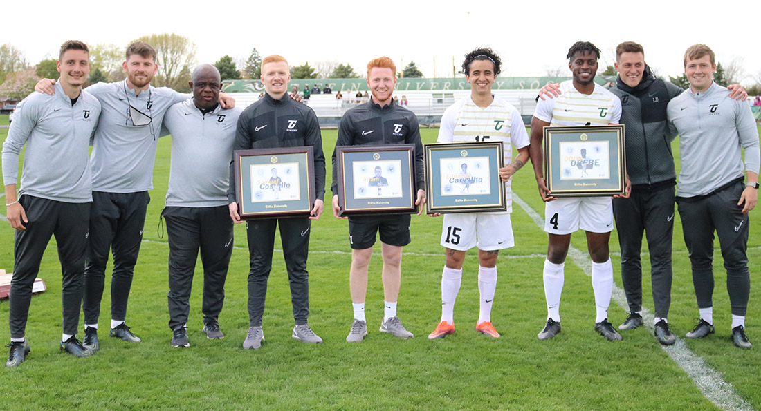 The Dragons put seven goals past Walsh on Senior Day.