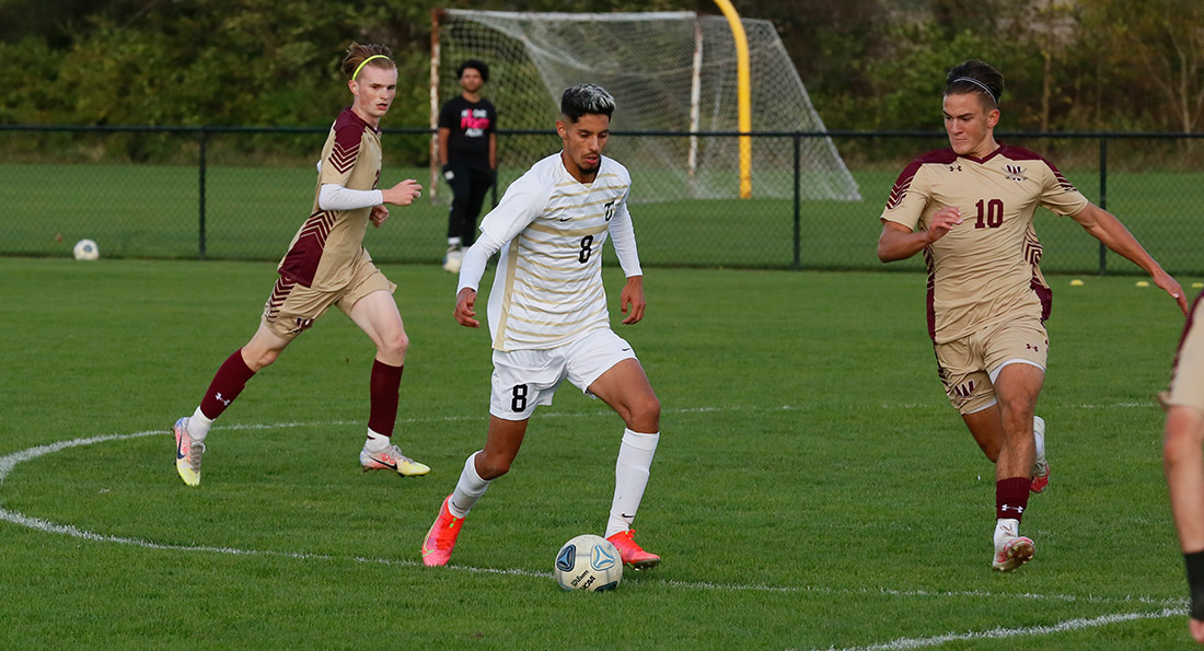 Tiffin University fell 2-1 in overtime to the Cavaliers.