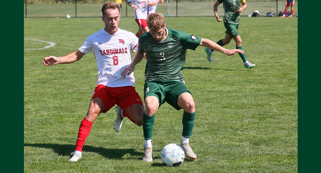 Tiffin University fell to Saginaw Valley State 2-1 in double overtime. (Photo by Gibson Sisson)