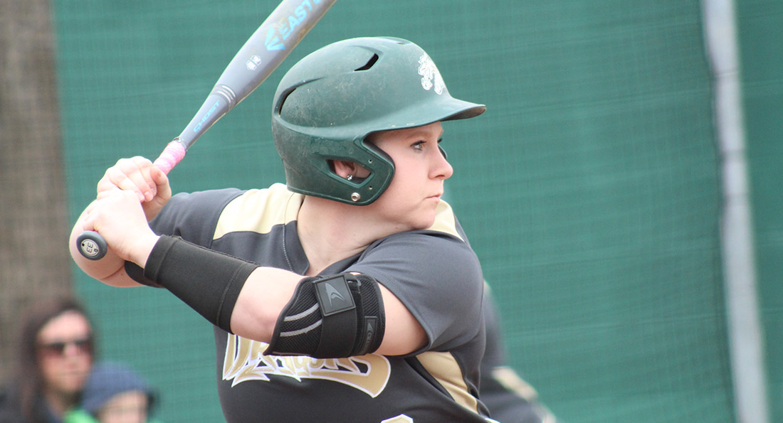 Hayley Kobie had 6 hits over two games as the Dragons split with Kentucky Wesleyan.