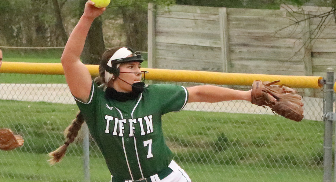 Shelbey Spurlock picked up a save against Holy Family.