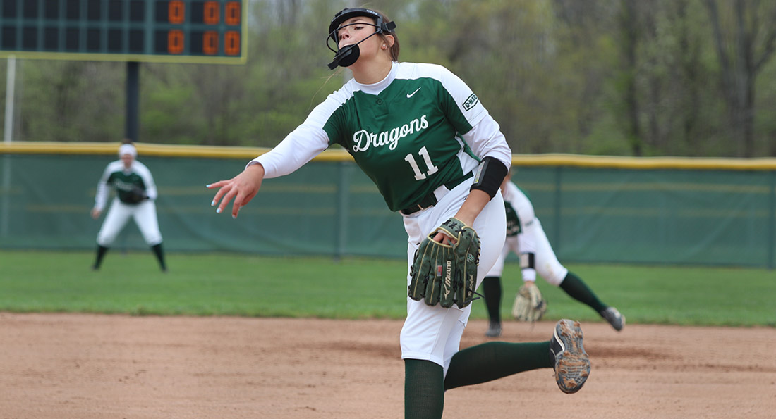 Claire Feldkamp allowed just two hits in a complete game win over Lake Erie.