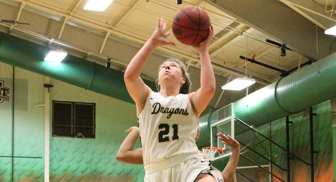 Hiegel's Career-High Leads Dragons in Defeat at Malone