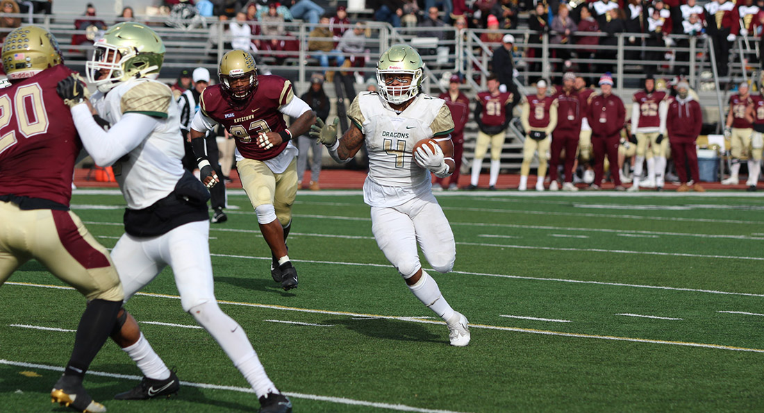JaQuan Hardy rushed for 149 tough yards against Kutztown in a 33-31 loss.
