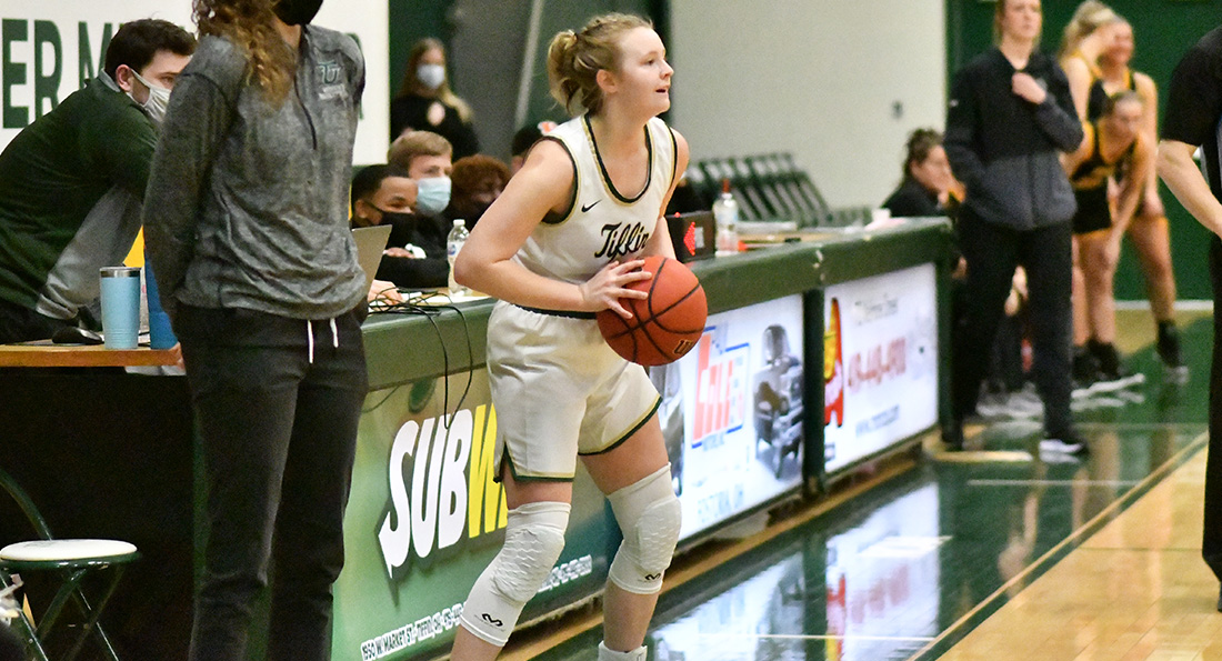 Jessica Chase scored the game winning bucket for the Dragons as they won 57-55 over Ohio Dominican.