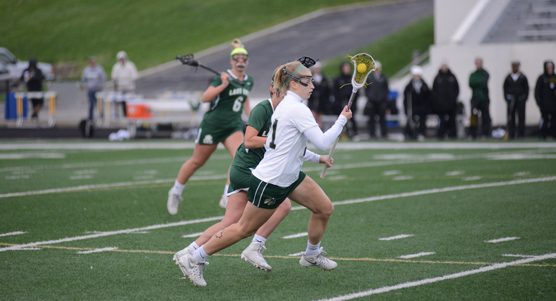 Morgan Sherley had 2 goals and 3 assists in TU's win over Lake Erie.