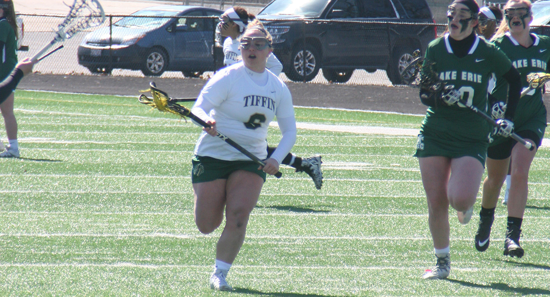 Amanda Flotteron finished with three goals in Tiffin's close loss to the University of Indianapolis on Sunday afternoon.