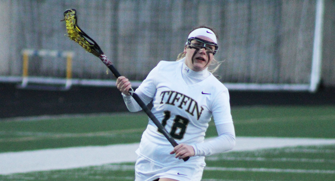Maddy Batley had 5 goals in Tiffin's 15-4 win over Ohio Valley.