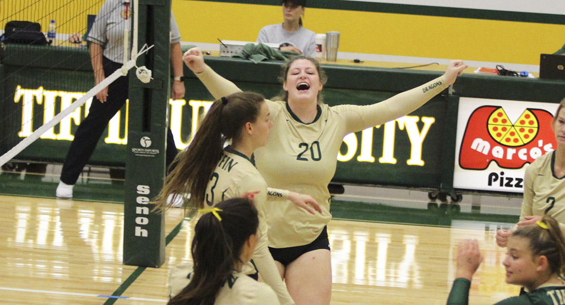 Volleyball Opens GMAC Play with Sweep at Lake Erie