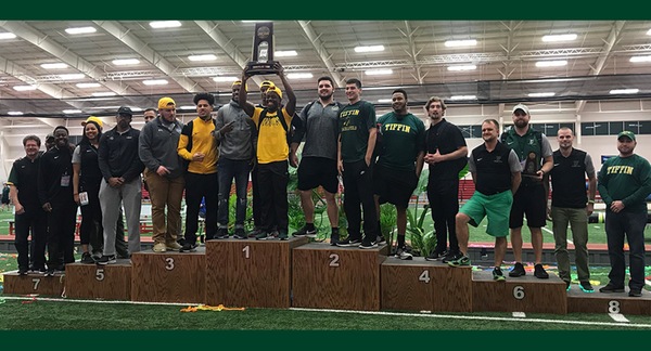 Tiffin University's men's track squad was 3rd at the NCAA Indoor Championships.