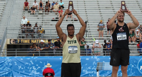 Jackson Claims All-American Honors to Lead Tiffin on Day Two