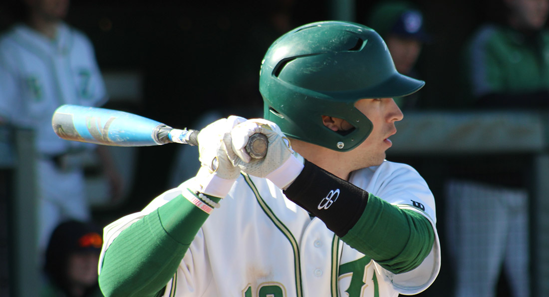 Griffin Stevens had six hits in the first two games against Glenville State.