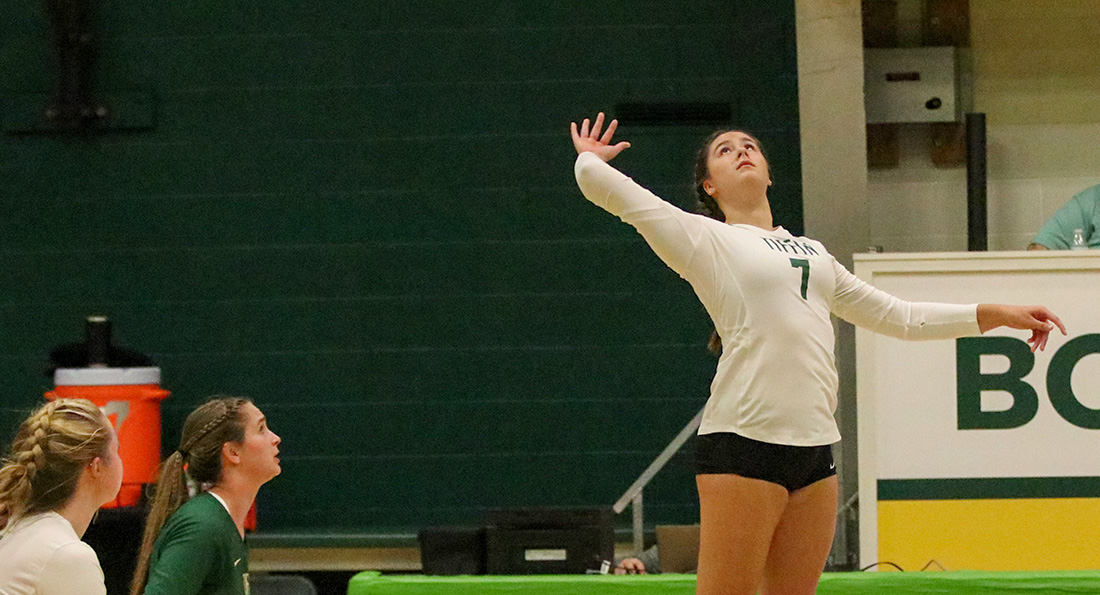 Taylor Peterson tallied 15 kills in the game against Walsh.