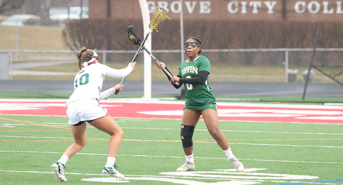 Nini Wagner and the Dragons endured a tough 19-3 loss at Slippery Rock.