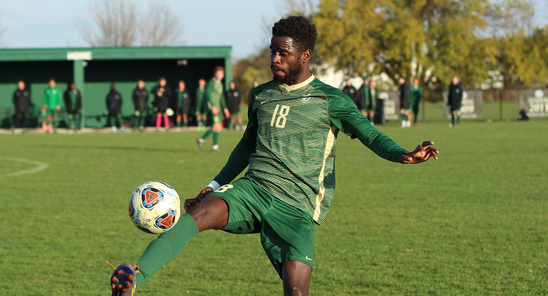 Abdoul Magid Sy scored both goals in a 2-1 win over Walsh in the GMAC tourney.