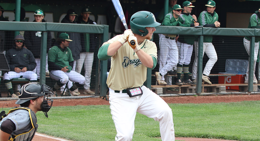 Ty Hatfield and the Dragons fell in two games to Ohio Dominican.
