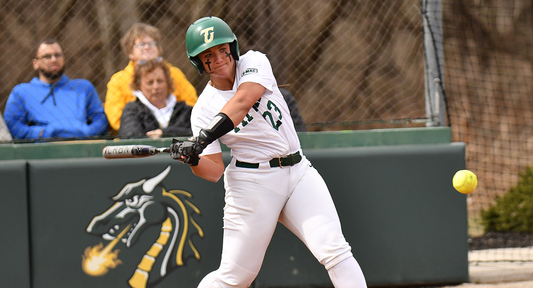 Maci Head drilled a home run in the 6th inning of game two to give TU the late lead.